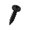 200 Pack #8 x 3/4" Coarse Deep Thread Pan Head Screws Black Phosphate Wood MDF