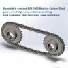RHKING #40 Roller Chain Sprocket B Type 1/2" Bore Rust Prevention Hardened 9 Tooth
