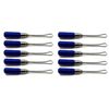10 Pcs Superior Instruments Ear Cleaner Blue 6cm Veterinary Curettes Universal Instruments