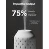 InnoGear Aromatherapy Diffuser, 150ml Ceramic Diffuser Ultrasonic Humidifier Cool Mist Essential Oil Diffusers for Home Air Diffuser with 2 Mist Modes Waterless Auto Off, White