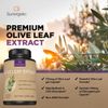 Premium Olive Leaf Extract Capsules - Standardized To 20% Oleuropein - 120 Caps