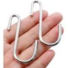 ESFUN 30 Pack Heavy Duty S Hooks Pan Pot Holder Rack S/Round/30PCS, Silver