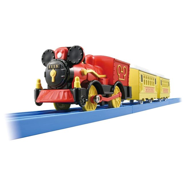 Takara Tomy PLARAIL TAKARA TOMY Boys Plarail S-13 Mickey Mouse Poppo Tank Engine Train, Toy, For Ages 3 and Up, Toy Safety Standards Passed, ST Mark Certification,