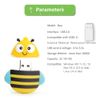 32GB USB Flash Drive Bee-Shaped, BorlterClamp Cute Memory Stick USB Drive Thumb Drive for External Data Storage