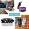 LAGO TERRA Memphis Print Hard Shell Glasses Case - Navy (Medium)
