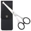 3 Swords Germany – professional NOSTRIL NOSE and EAR HAIR SCISSORS, stainless steel, straight blade rounded tip with black case