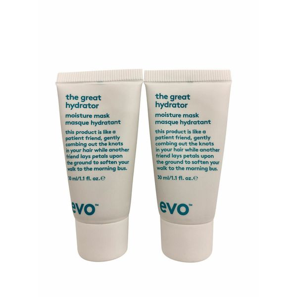 evo The Great Hydrator Moisture Mask DUO 1.1 OZ Each (2 Pack )