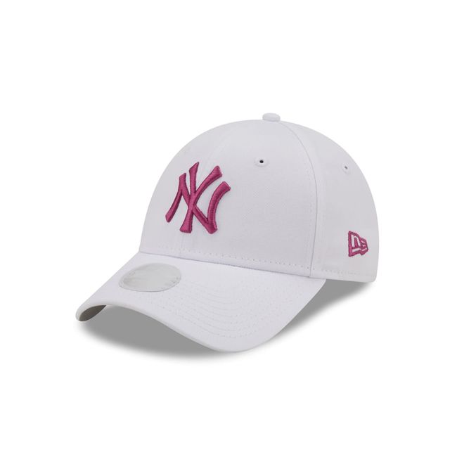 New Era New York Yankees MLB League Essential White Pink 9Forty Adjustable Women Cap - One-Size