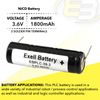 4x 3.6V Ni-CD PLC Comp Backup Battery Fits Lintronics N50SB3 Lucent 560 R&D 5482