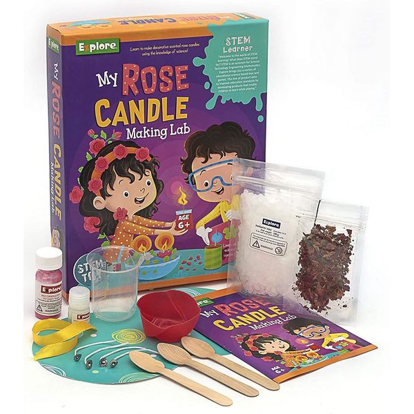 Explore STEM Learner My Rose Candle Making Lab DIY Kit