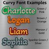 Custom Fridge and Locker Magnet, Multiple Fonts and Icons