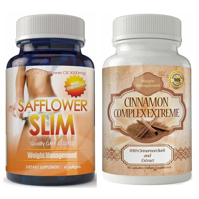 Safflower Oil Slim Cinnamon Bark Extract Weight Management Dietary Supplements