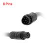 X AUTOHAUX 8 Pin 3ft 1m Car Backup Camera Extension Cable Dash Camera Wires