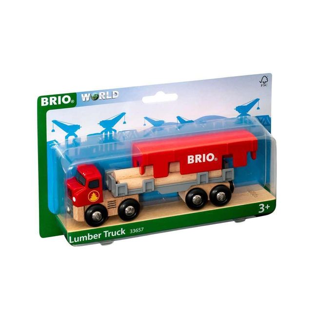 BRIO WORLD 33657 Lumber Truck Wooden Rail Toy