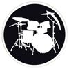 Bassin and Brown Mens Drum Kit Key Ring - Black/White
