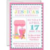 Baking Birthday Party Invitations with Envelopes, Kitchen Party Invitations (Bright Pastel)