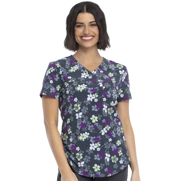 Cherokee V-Neck Kasack, Schlupfhemd mit Motiv Blumen Lovely Lines (XS)