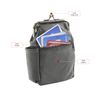 Leather Impressions Leather Case with Twist Clasp, Small Zipper Wallet for Essentials Like Card, Cash or Keys, Pocket Wallets for Women & Men Black 5"x3"