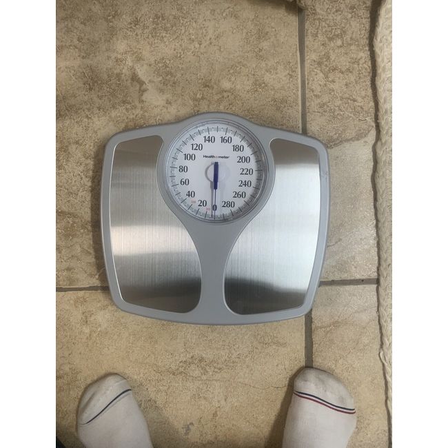 Health O Meter Oversized Dial Bathroom Scale, Stainless Steel 