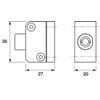 Yale 8K102 Push Button Window Lock White Finish Visi
