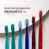 President - White Whitening Toothbrush with Ergonomic Handle