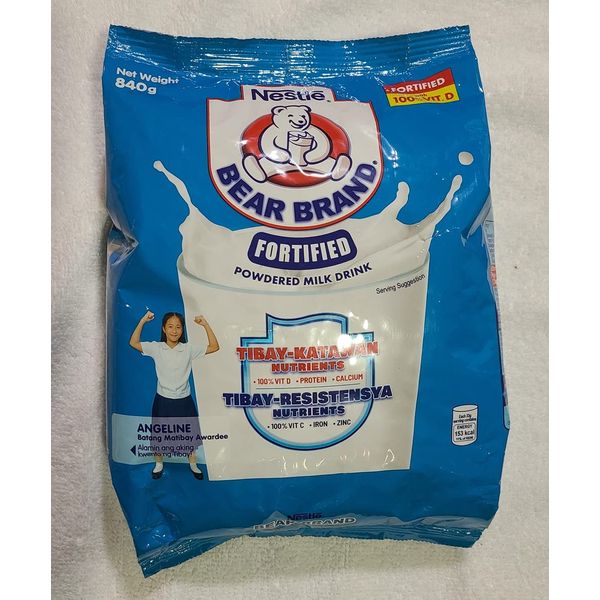 Bear Brand Fortified Powdered Milk 840 grams (x1 pack)