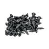 100 PACK #6 x 1/2" Flat Head Phillips Coarse Thread Small Black Screws Mdf