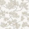 Design ID Paste The Wall Iridescent White Silver Pine Tree Wallpaper