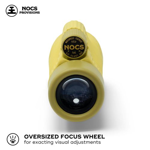 Nocs Provisions Field Tube 8x32 Waterproof Monocular, 8X Magnification Telescope, Bak4 Prism, Wide Field of View for Bird Watching, Backpacking & Wildlife Viewing - Banana Slug Yellow