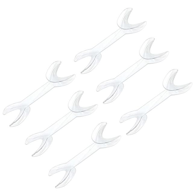 Healifty 6pcs Dental Cheek Retractor Mouth Opener Double- Headed T- Shape Intraoral Cheek Lip Retractor Size