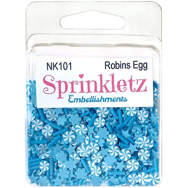 BUTTONS GALORE, INC SPRINKLETS EMBLLSMNT ROBINS EGG