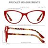 Blue Light Blocking Glasses Computer Cateye Clear Cat Eye Red Frame