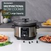 5.5QT Programmable Slow Cooker With Timer,Non Stick Aluminum Alloy Liner.SLOW...