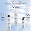 Nioxin 3-Part System | System 1 | Natural Hair with Light Thinning Hair Treatment | Scalp Therapy | Hair Thickening Treatment | Trial Kit