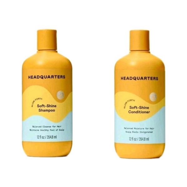 Headquarters Soft-Shine Shampoo & Conditioner Set For Balanced Scalp & Hair