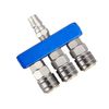 YFFSFDC Air Coupler Socket, 3-Way Splicing, One-Touch Connection, Socket, Universal Air Joint Socket