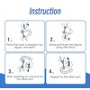 10 Pcs Clear Aligner Removal Tool Kit - Portable Retainer Remover Hook for Invisible Braces, Aligners & Retainers - Easy Pull Tool Kit(Black)