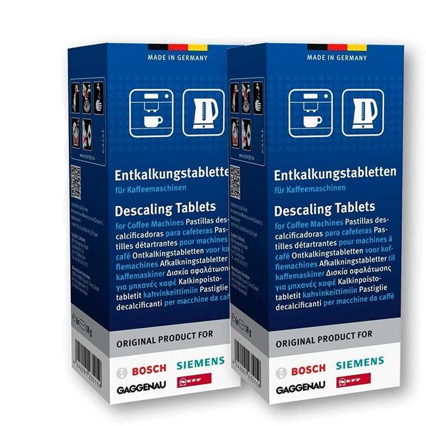 12 Descaling Tablets for Coffee Machines for Bosch, Siemens, Neff, Gaggenau, No.: 310967