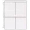 StoreSMART® - Plastic 4-Pocket Binder Page with Flaps - 10-Pack - SPT600-4F-10