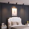 VidaLite Modern LED Surface Mount Monopoint Sconce Lighting, Adjustable Flush Mount Spot Light Head, Black