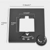 Coffee Grinder Grind Setting Dial with Adjustable Knob and Square Cover Compatible with Eureka Mignon Espresso Grinder