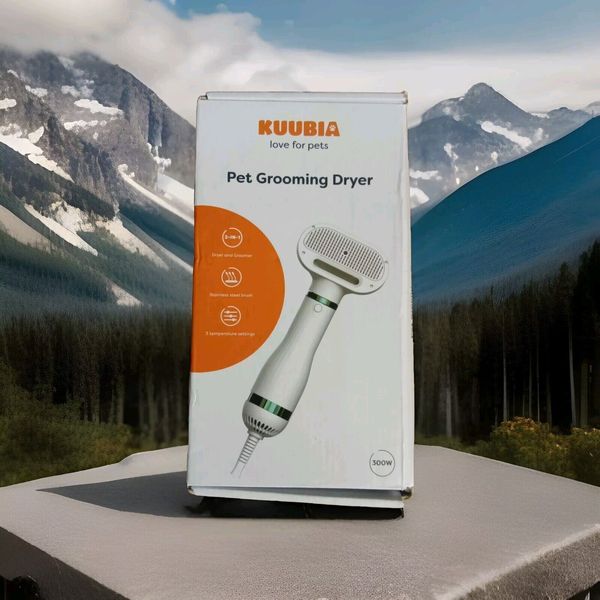 Kuubia Pet Grooming Dryer & Brush 300 Watts For Small Dog & Cats 2 in 1