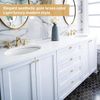 goldenwarm 10 Pack Gold Door Knobs Gold Drawer Knobs Brass Door Knob Gold Knobs Brass Cupboard Knobs Brushed Brass Cabinet Knobs Single Hole Gold Kitchen Handles