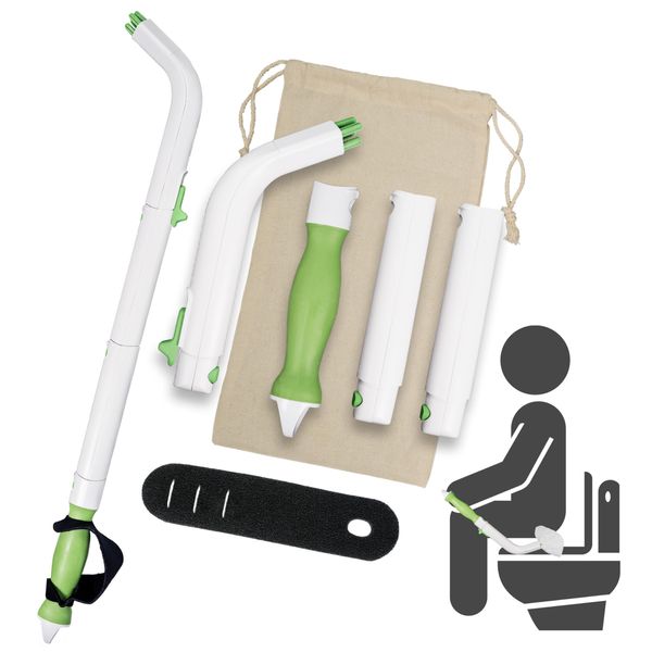 Multipurpose Toilet Aid – 25.5” Bathroom Aids for Wiping for Range of Motion Issues – Portable Toilet Aids for Wiping Bottom – Wiping Aids for Toileting, Holding Tissue & Personal Hygiene Products