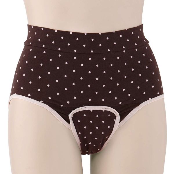 dacco 84919 Baby Joku Shorts, Mom-Friendly Shorts, 1 Piece, Brown Dot, M-L Size