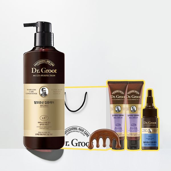 [Conditioner] Dr. Groot Intensive Care Multi-Perfection 400ml x 1 + MP Powerless Shampoo 100ml x 2 + Amt 40ml x 1 + Gua Sha