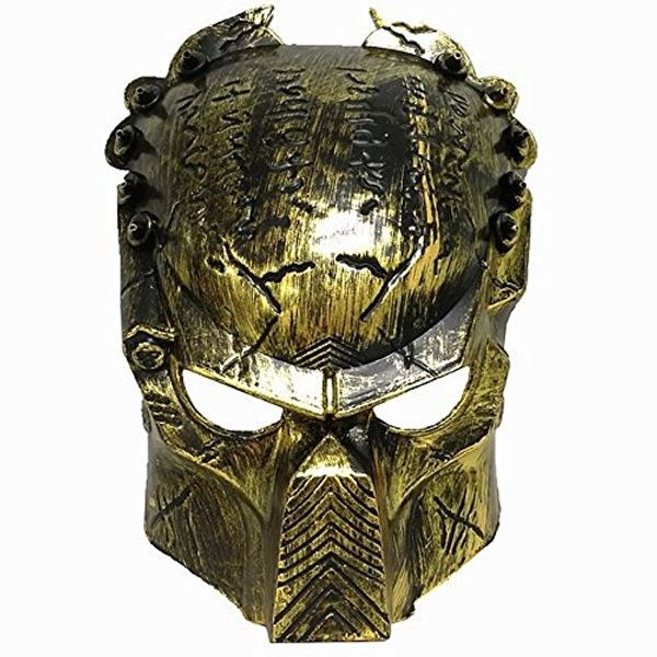 Plastic Alien Mask Gold