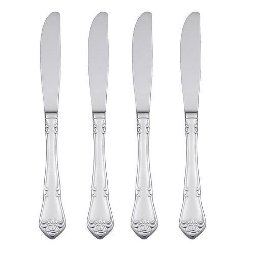 Oneida True Rose Everyday Flatware Dinner Knives, Set of 4