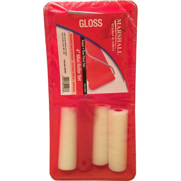 4" Mini Roller Set for Gloss with 3 Sleeves