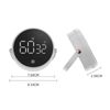 Digital Kitchen Timers,Cooking Timer,LED Display,Knob Control,Magnetic Countdown Countup Timer for Classroom Cooking Fitness Baking Studying Teaching (White)